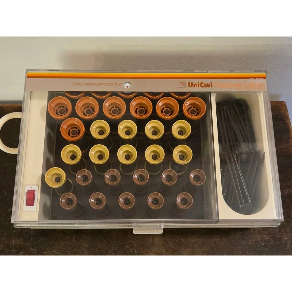 Helene Curtis UniCurl Designer Edition Electric Hot Roller System Vintage 1786